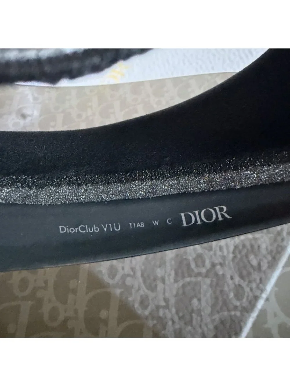 NEW Christian Dior Oblique DiorClub V1U Sun Visor Blue 100% Authentic